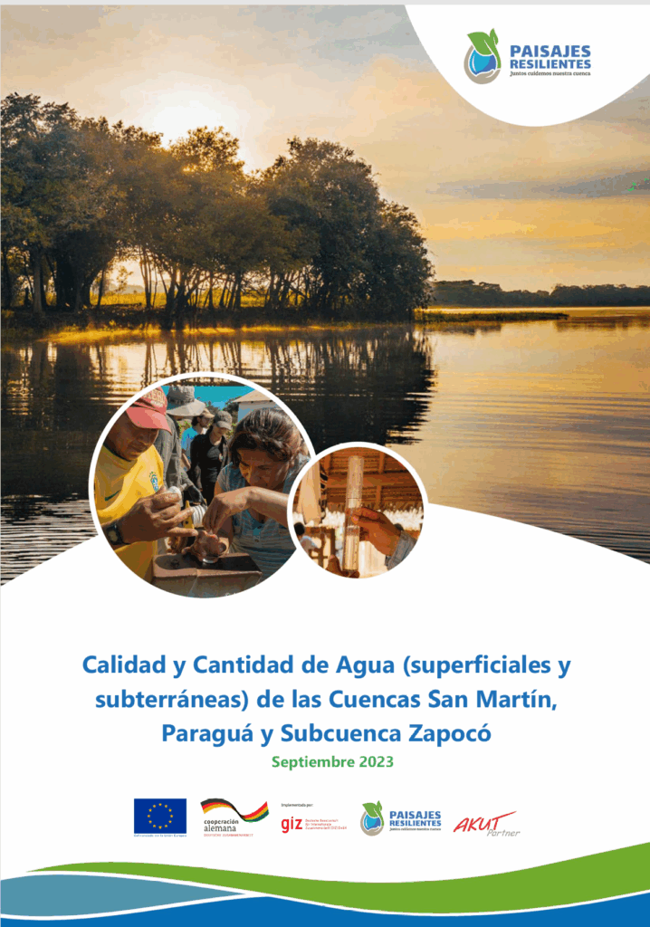 Calidad y cantidad de agua superficial y subterránea de las cuencas